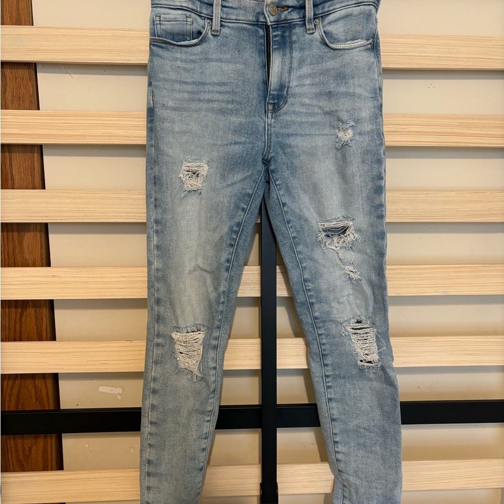 PacSun Light Wash Distressed Skinny Jeans